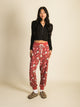 HARLOW HARLOW AVA LOUNGE PANT - RED - Boathouse