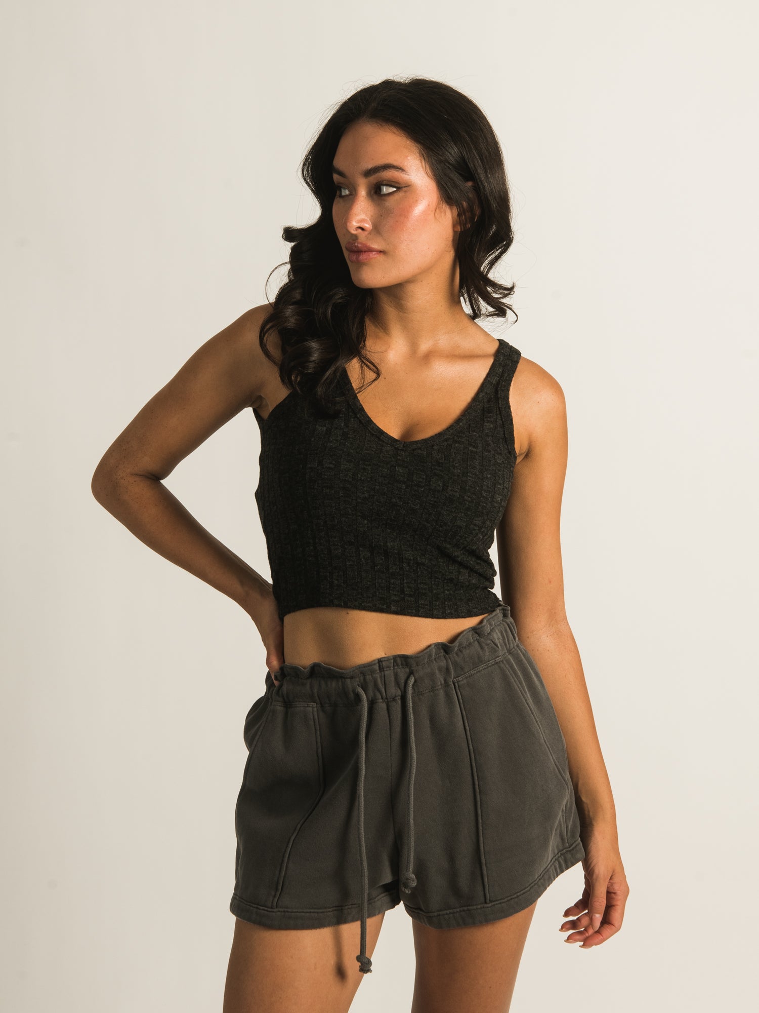 DÉBARDEUR HARLOW À ENCOLURE NERVURÉE - DÉSTOCKAGE