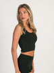 HARLOW HARLOW TILLY CROPPED TANK - FOREST - Boathouse