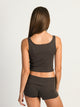 HARLOW HARLOW TILLY CROPPED TANK - CHARCOAL - Boathouse