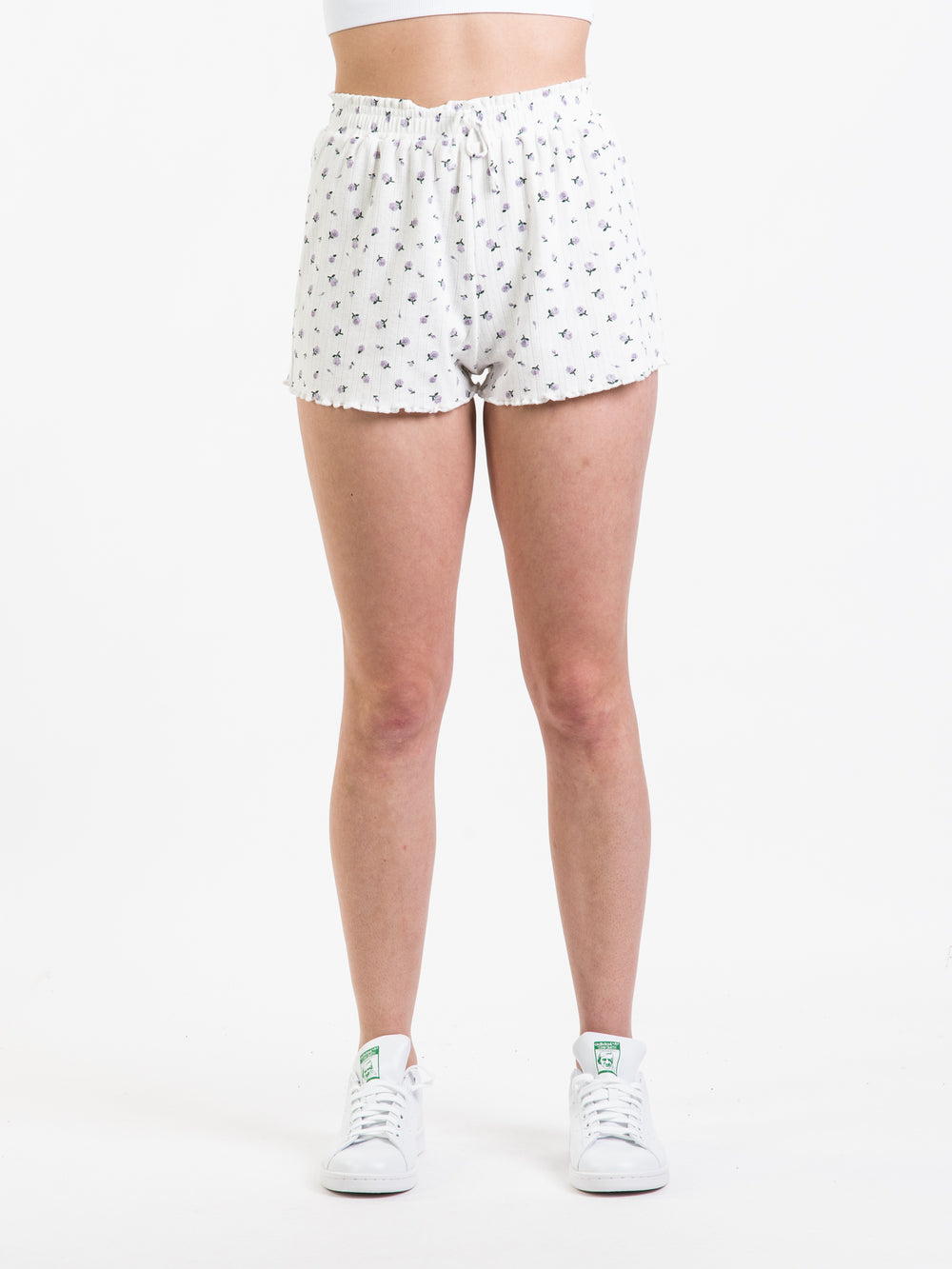 HARLOW POINTELLE RUFFLE DITSY SHORT - CLEARANCE