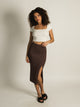 HARLOW HARLOW AUDREY RIBBED SLIT SKIRT - CLEARANCE - Boathouse
