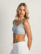 HARLOW HARLOW RIBBED OPEN BACK BRALETTE - BABY BLUE - Boathouse