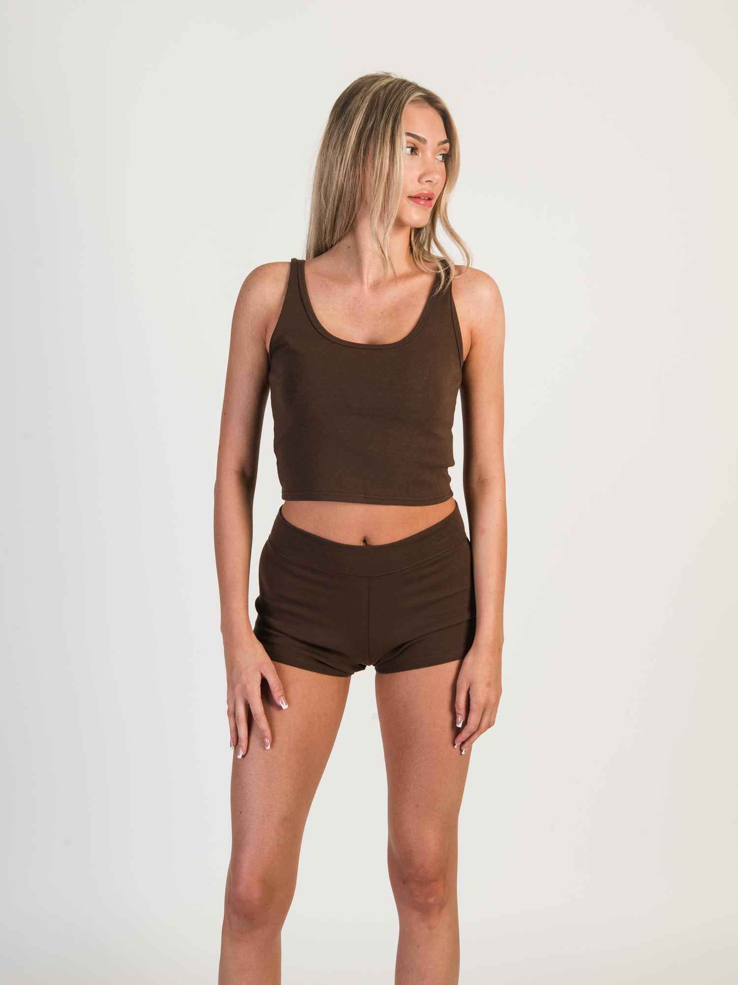 HARLOW MANDY SHORTS - CHOCOLATE CLEARANCE