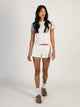 HARLOW HARLOW ALLIE WAFFLE SHORT - CREAM - Boathouse