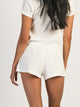 HARLOW HARLOW ALLIE WAFFLE SHORT - CREAM - Boathouse