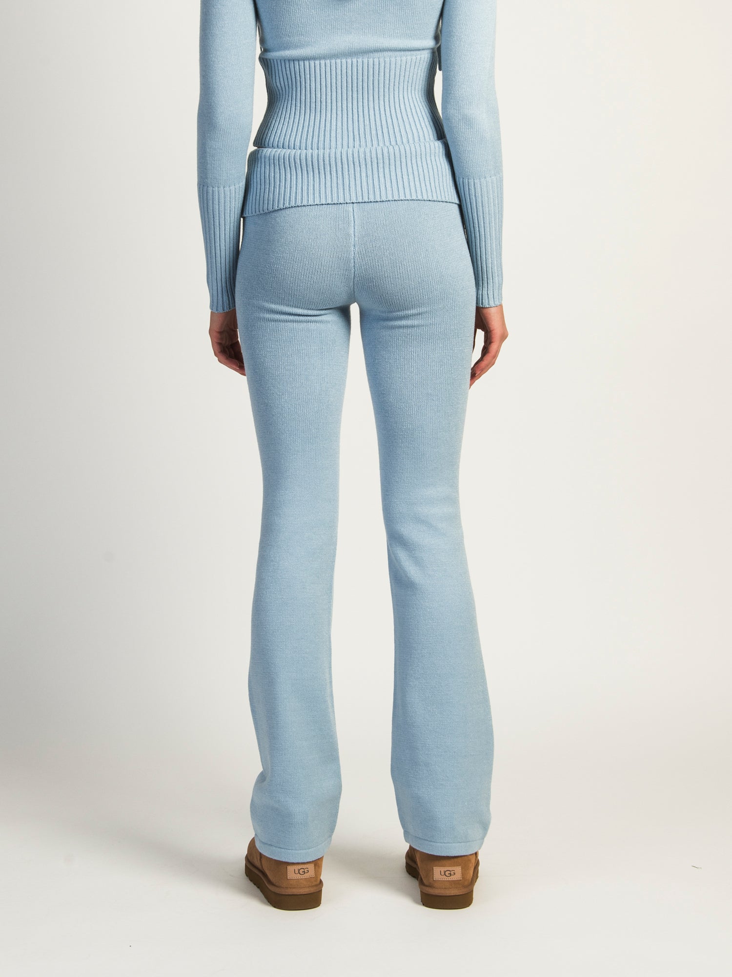 HARLOW BROOKE FLARE PANT - BABY BLUE