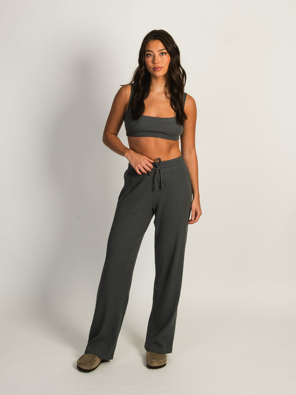HARLOW WINNIE WAFFLE BRALETTE - STONE
