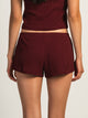 HARLOW HARLOW ALLIE WAFFLE SHORT - BURGUNDY - Boathouse