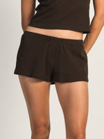 SHORT GAUFRÉ HARLOW ALLIE -CHOCOLAT