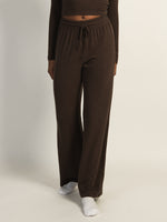 HARLOW MOLLY LOUNGE PANT - CHOCOLATE