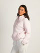 HARLOW HARLOW TEDDY SHERPA QUARTER ZIP - BABY PINK - Boathouse