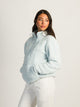 HARLOW HARLOW TEDDY SHERPA QUARTER ZIP - LIGHT BLUE - Boathouse