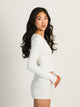 HARLOW HARLOW PIA POINTELLE DITSY LONG SLEEVE HENLEY - OFF WHITE - Boathouse