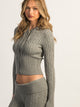 HARLOW HARLOW BROOKE CABLE KNIT SWEATER - HEATHER GREY - Boathouse