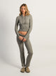 HARLOW HARLOW BROOKE CABLE KNIT FLARE PANT - HEATHER GREY - Boathouse