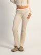 HARLOW HARLOW BROOKE CABLE KNIT FLARE PANT - OATMEAL - Boathouse