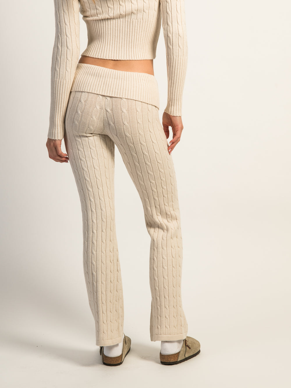 PANTALON ÉVASÉ HARLOW BROOKE -OATMEAL