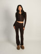 HARLOW HARLOW BROOKE FLARE PANT - CHOCOLATE - Boathouse