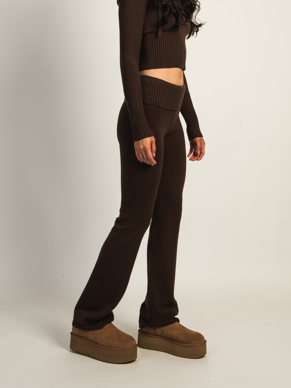 HARLOW BROOKE FLARE PANT - CHOCOLATE