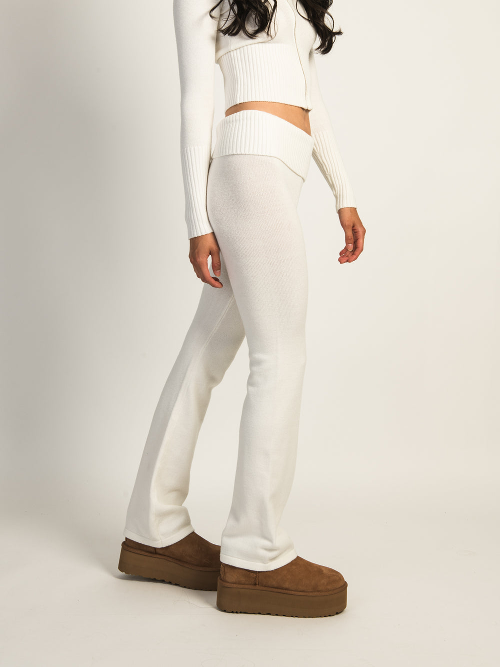 PANTALON ÉVASÉ HARLOW BROOKE - BLANC CASSÉ