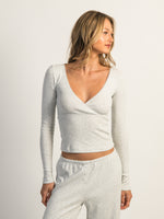 HARLOW MALLORY HEART LONG SLEEVE - CLOUD