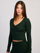 HARLOW HARLOW HOLLY HENLEY LONG SLEEVE - FOREST - Boathouse