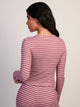HARLOW HARLOW HOLLY HENLEY LONG SLEEVE - BURGUNDY - Boathouse