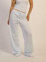 HARLOW SUNNI JERSEY PANTS - BLUE STRIPE