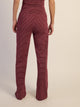 HARLOW SUNNI STRIPE JERSEY PANT - BURGUNDY