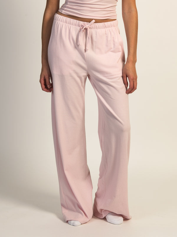 HARLOW SUNNI JERSEY STRIPED PANT - LIGHT PINK