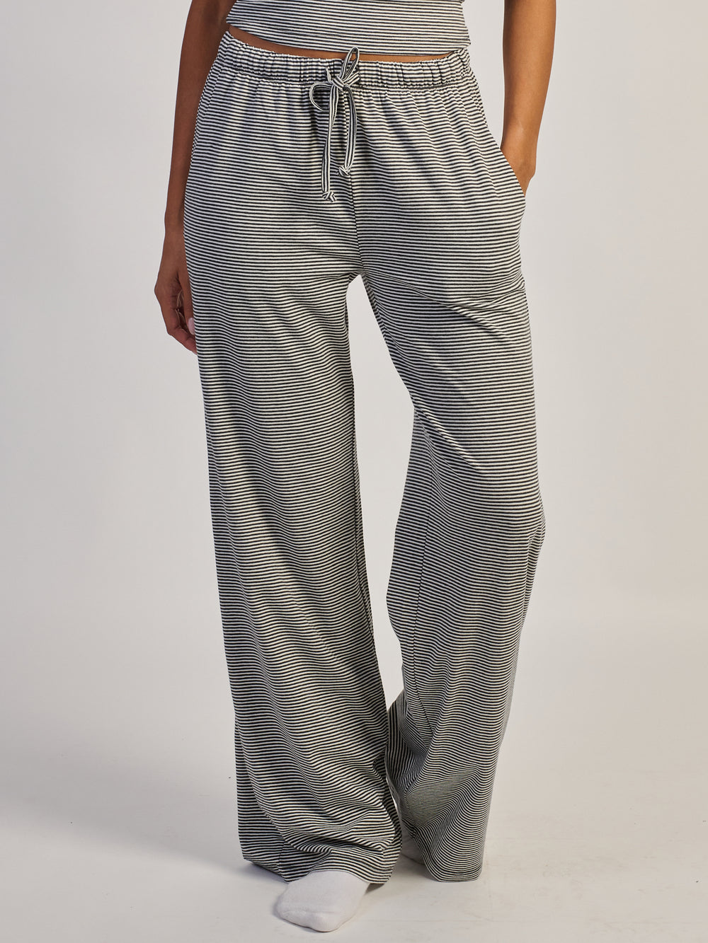 HARLOW SUNNI JERSEY PANT - STRIPE