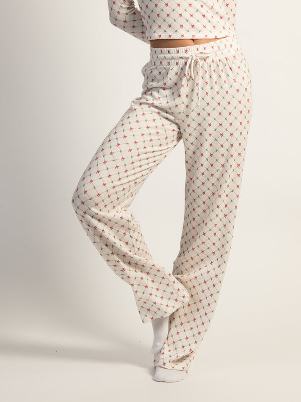 HARLOW HOLLY DITSY PANT - WHITE