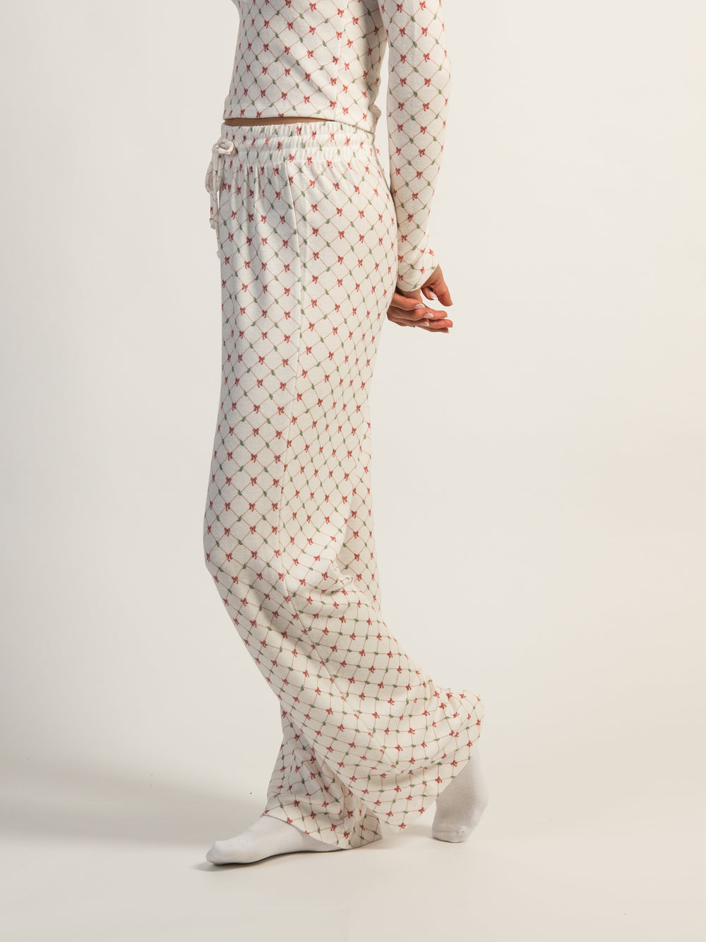 HARLOW HOLLY DITSY PANT - WHITE