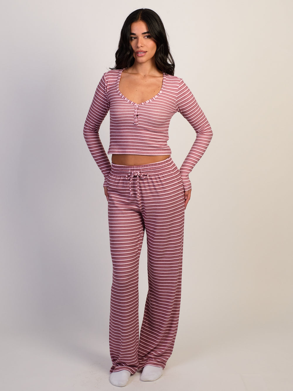 HARLOW HARLOW HOLLY PANT - BURGUNDY - Boathouse
