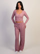 HARLOW HARLOW HOLLY PANT - BURGUNDY - Boathouse