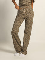 HARLOW PAYTON PRINT JERSEY PANT - LEOPARD