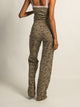 HARLOW HARLOW PAYTON PRINT JERSEY PANT - LEOPARD - Boathouse