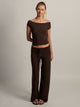 PANTALON HARLOW PENNY - MARRON