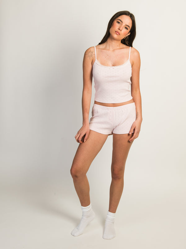 HARLOW MADELINE HEART SHORT - BABY PINK