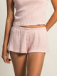 HARLOW HARLOW ALLIE WAFFLE SHORT - LIGHT PINK - Boathouse