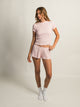 HARLOW HARLOW ALLIE WAFFLE SHORT - LIGHT PINK - Boathouse
