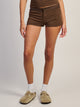 HARLOW BRIAR SHORT - STRIPE - BROWN