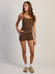 HARLOW BRIAR SHORT - STRIPE - BROWN