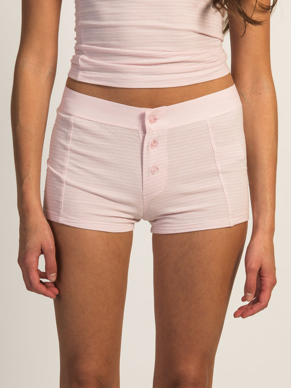 HARLOW BRIAR STRIPED SHORT - LIGHT PINK