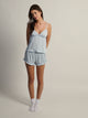 HARLOW HARLOW BELLA SATIN SHORT - BLUE - Boathouse