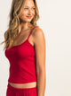 HARLOW HARLOW MALLORY HEART TANK TOP - PORT - Boathouse