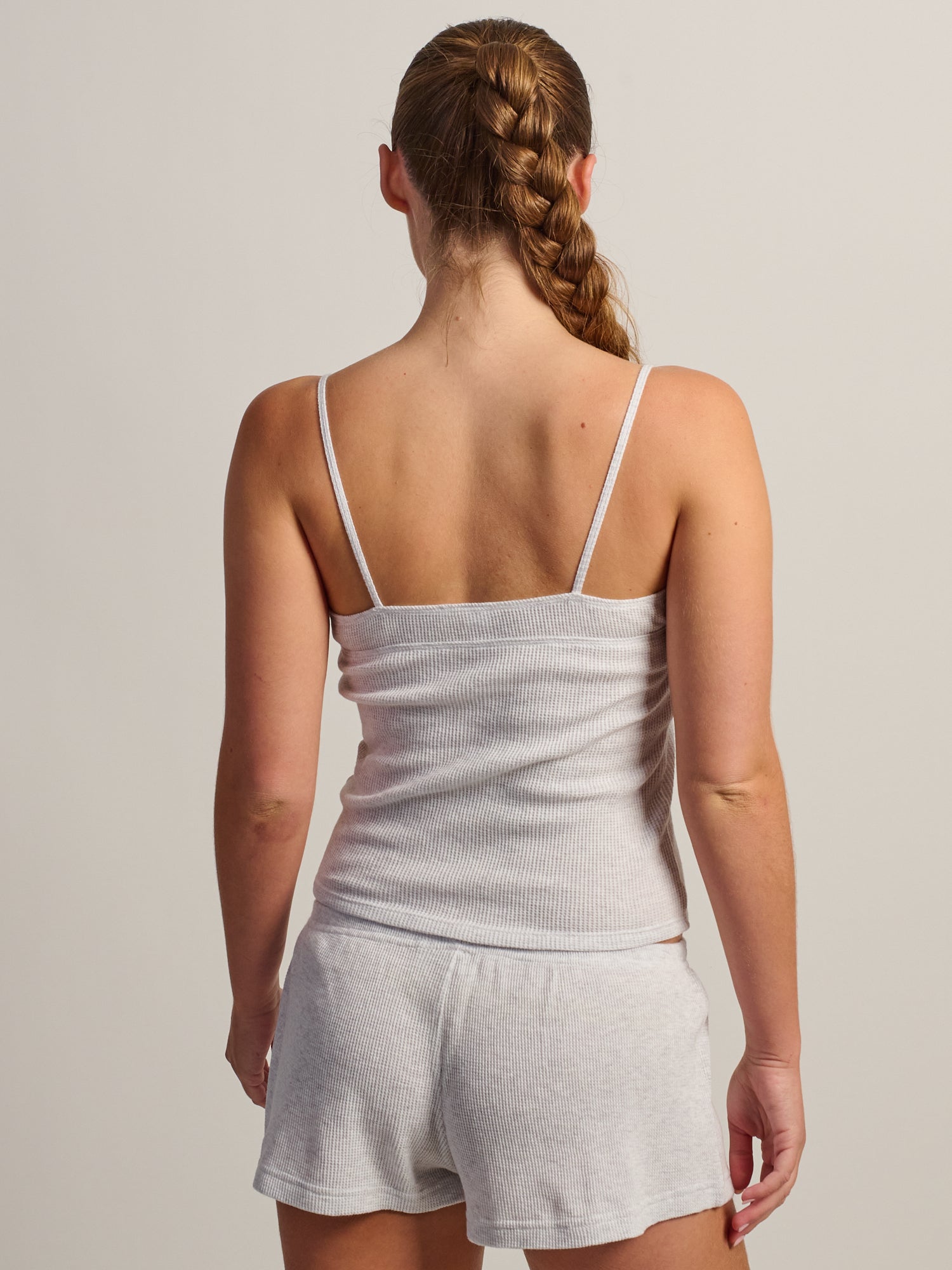 HARLOW WINNIE WAFFLE TANK - CLOUD