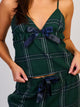 HARLOW PLAID TANK TOP - FOREST
