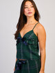 HARLOW PLAID TANK TOP - FOREST